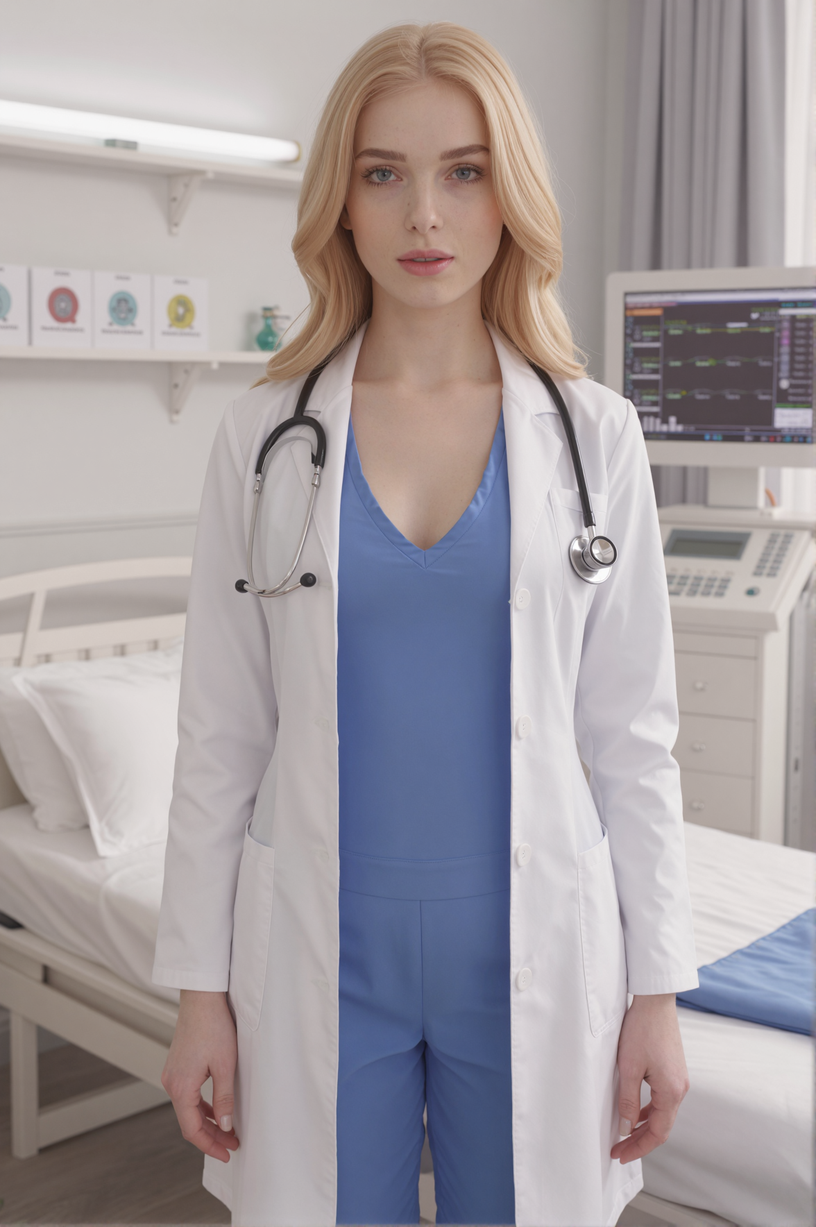 Female Doctor Threesome in the