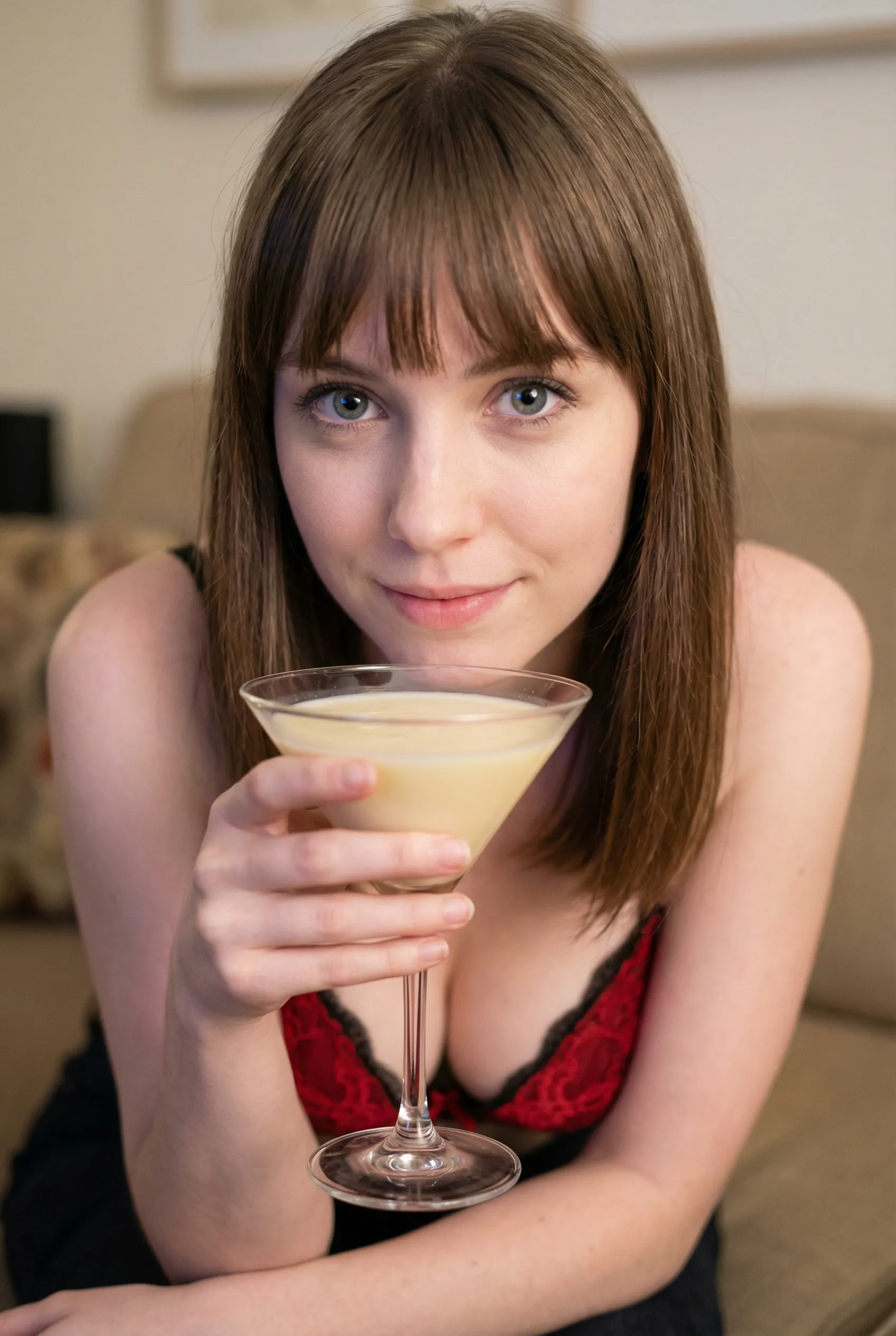 Happy slut expressive face dp