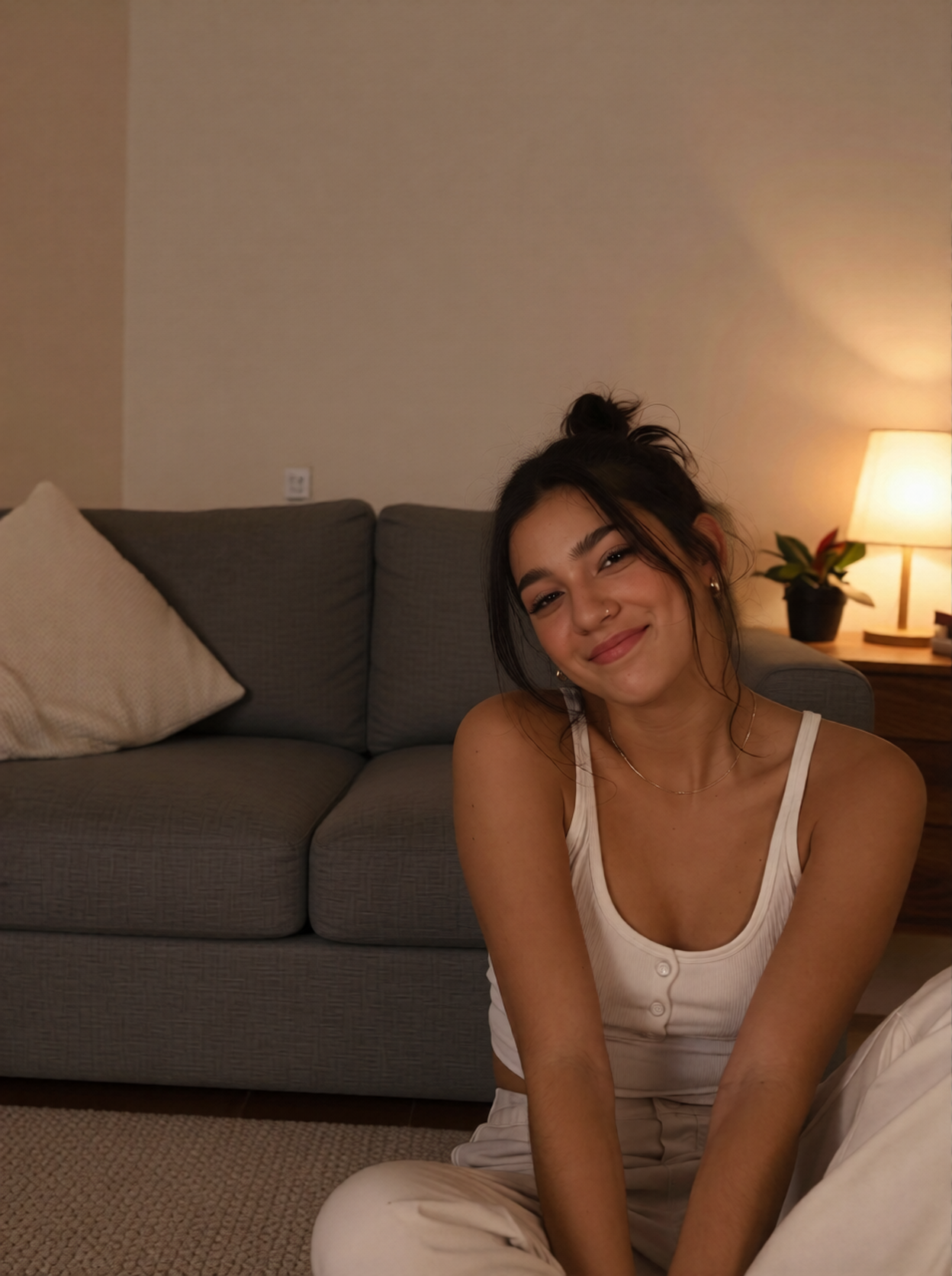 Surprise cum inside her mouth 