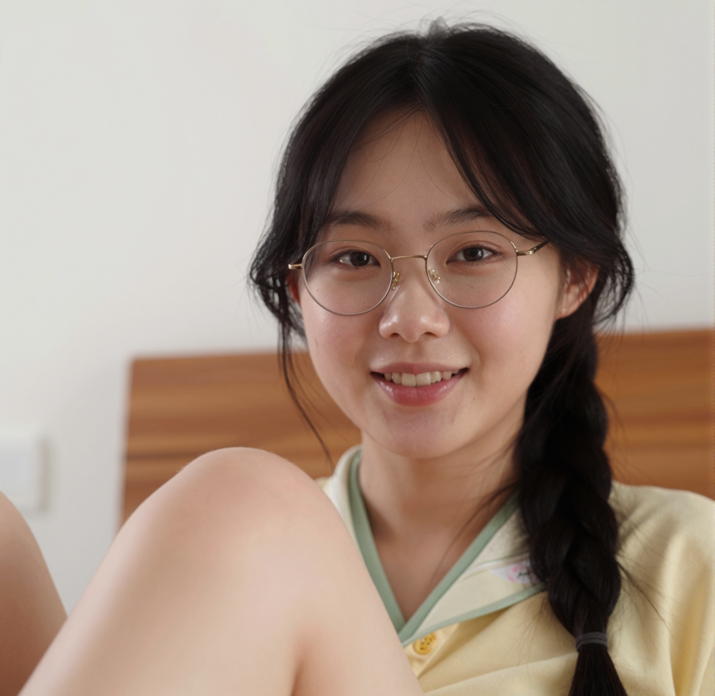Footjob with eyes contact