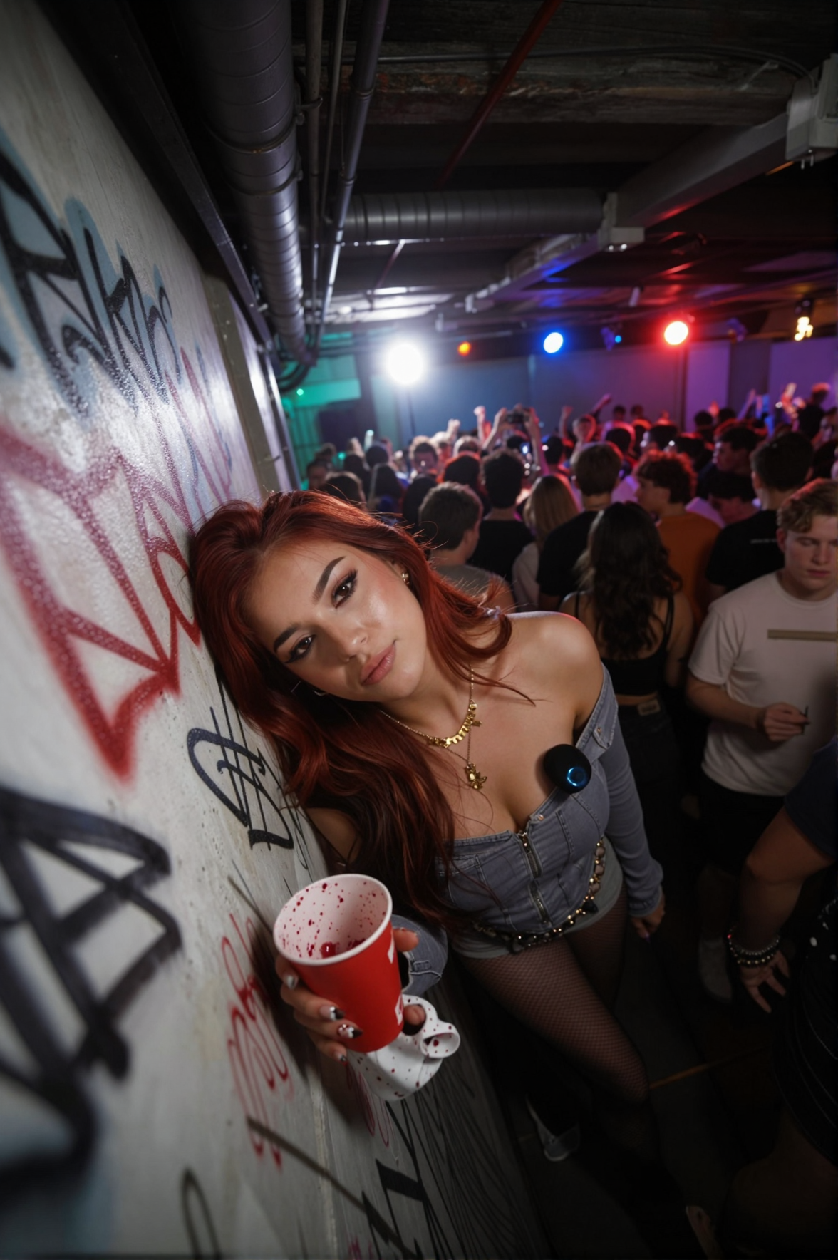 Drunk at rave party (standing 